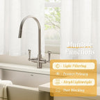 54 Inch Length Ivory White Linen Curtains - Image 9