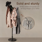 Muwuele Coat Rack, Solid Wood Coat Rack Freestanding - Image 6