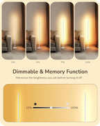 EDISHINE LED Corner Floor Lamp, Minimalist Dimmable Light - Image 3
