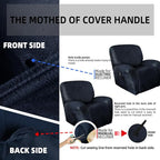 ANARACHON Leather Like Recliner Chair Covers Heavy Duty, 4 Pieces Recliner Cover - Image 7