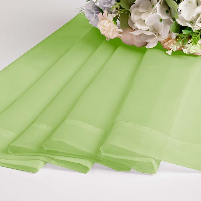 Lime Sheer Curtains 84 Inches Long - Image 7