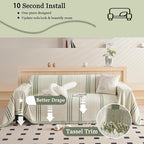 DREAMINGO Couch Cover Reversible Chenille 3 Seat Sofa Covers - Image 3