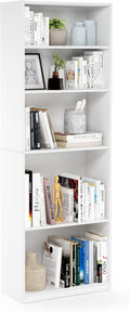 Furinno Jaya Book Shelf, 5-Tier Bookshelf, Bookcase by Furinno-FitsYourSpaceFitsYourBudget