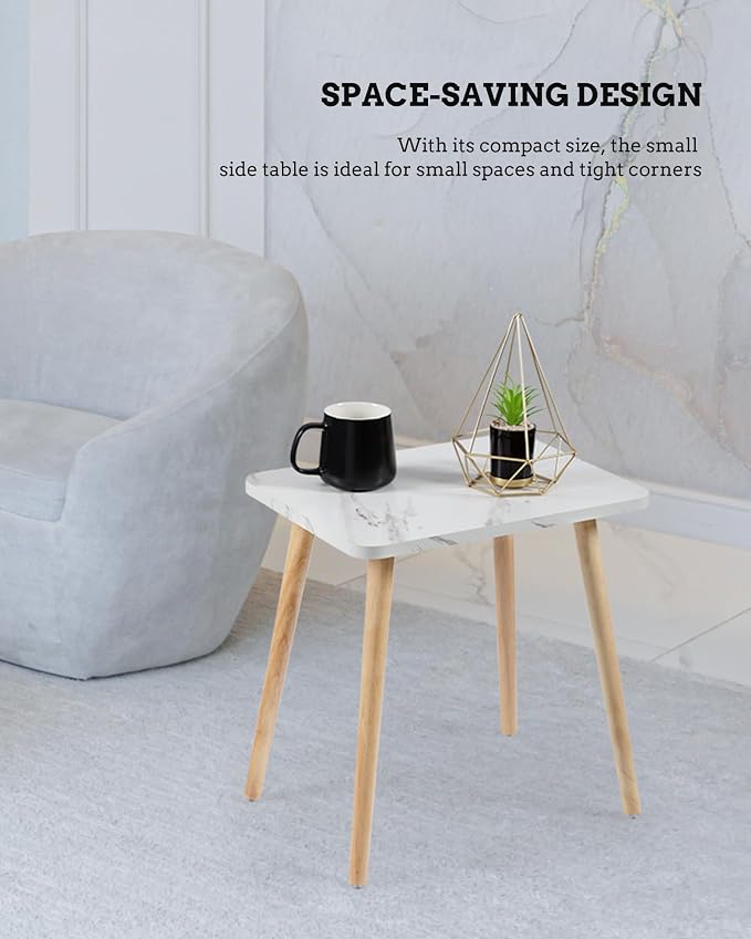 FORAOFUR Small Side Table, Quick Assembly End Furniture - Image 8