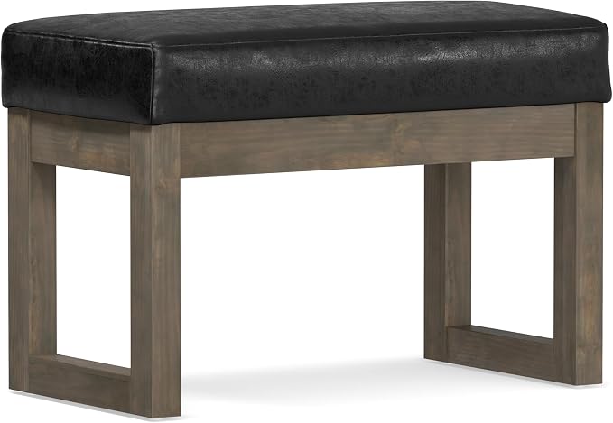 SIMPLIHOME Milltown Small Ottoman Bench - Image 7