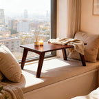 JIKUGO Bamboo Folding Coffee Table No Assembly Required Japanese Floor Table - Image 5