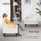 VINGLI Mid Century Modern Accent Chairs - Image 4