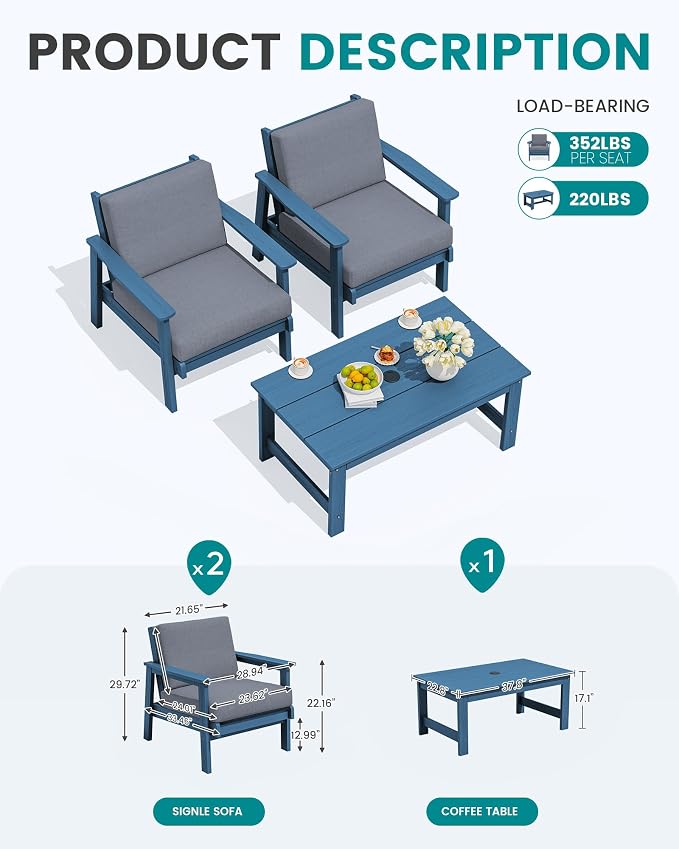 SERWALL HDPE Outdoor Couch - Image 2