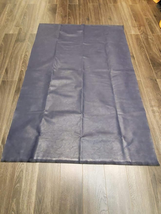 NAT Leathers | Navy Soft Faux Vegan Leather PU | 4 Yards Cut by The Yard | - Image 3