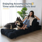 MAXYOYO Folding Sofa Bed, Convertible Sleeper Chair - Image 3