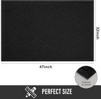 Sturdy Front Door Mat, Absorbent Muddy Dirt Resist Welcome Door Mats Outdoor - Image 2