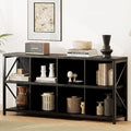 8 Cube Storage Organizer Bookshelf, Industrial Horizontal Bookcase, Accent by Unknown