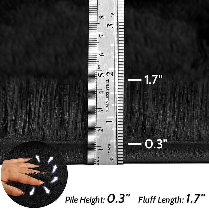10x14 Area Rug Fluffy Shaggy - Image 8