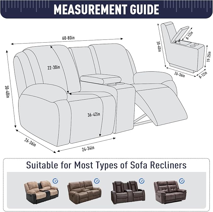 TAOCOCO Loveseat Recliner Cover - Image 5