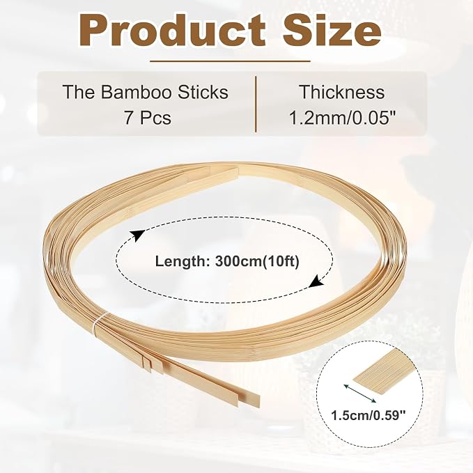 MECCANIXITY 7 Rolls Bamboo Strips - Image 2