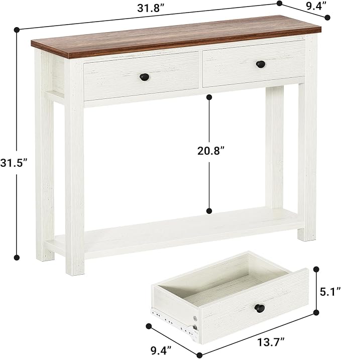 Homieasy Farmhouse Console Table - Image 3