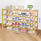 Kitsure Bamboo Wooden Shoe Rack - Image 2