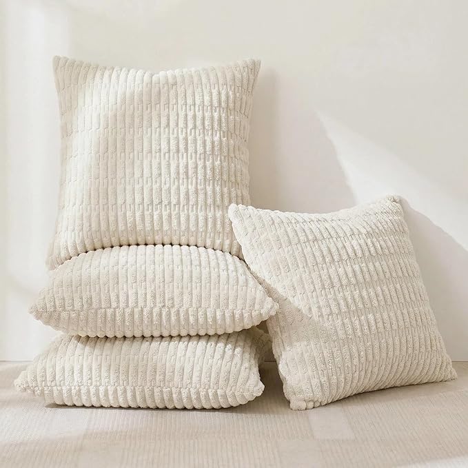 Fancy Homi 4 Packs Decorative Throw Pillow Covers - Image 2