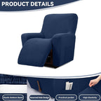 Cupuamon Recliner Chair Covers, Lazy Boy Recliner Covers Stretch Reclining - Image 4