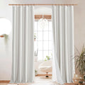 NICETOWN 100% Absolutely Blackout Linen Curtains by NICETOWN