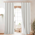 NICETOWN 100% Absolutely Blackout Linen Curtains by NICETOWN