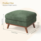 Vesgantti Large Ottoman for Modular Sofa, 29.5" Corduroy Pouf Ottoman - Image 2