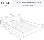 Allewie Full Size LED Platform Bed Frame - Image 2