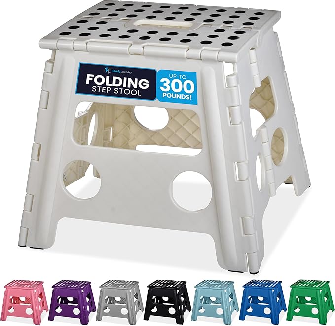Handy Laundry Folding Lightweight Step Stool by Handy+Laundry