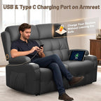 Power Loveseat Recliner with 2-Point Graphene Heat & Massage, Under-Seat - Image 6