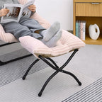 15" Folding Ottoman, Foldable Footrest Stool, Portable Small Foot Stool - Image 4