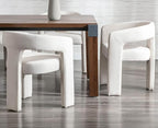 VESCASA Linen Barrel Dining Chair - Image 4