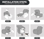Timeles Recliner Covers Recliner Chair Covers Reclining Couch Covers Sofa - Image 6