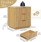 Fluted Nightstand Set of 2 - Image 3