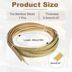 MECCANIXITY 7 Rolls Bamboo Strips - Image 2