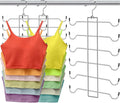 Metal Tank Top Hanger 2 Pack, Space Saving Bra Organizer by CLODSPAC