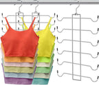 Metal Tank Top Hanger 2 Pack, Space Saving Bra Organizer by CLODSPAC