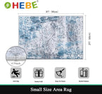 HEBE Indoor Door Mat 2'x3', Washable Welcome Mat - Image 2