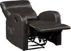 Lexicon Manual Recliner Chair, Faux Leather Reclining Chair, Wall Hugger - Image 13