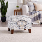 Homepop Home Decor |K7646-A862 | Upholstered Modern Rectangular Storage Ottoman - Image 2