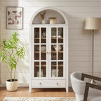 RowyPoey Farmhouse Arched Cabinet - Image 5