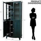 ARTPOWER 72" Freestanding Kitchen Pantry Storage Sideboard, Classical Tall - Image 2