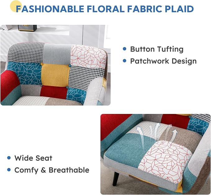 Bonzy Home Modern Accent Chair Set of 2 - Image 5