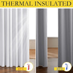 NICETOWN Back Tab 100% Blackout Linen Curtains - Image 5
