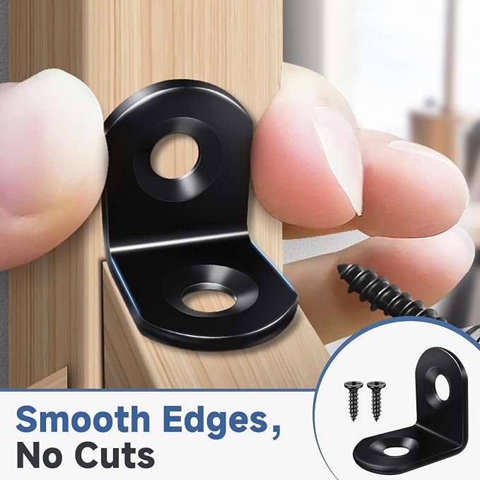 40PCS L Brackets, Stainless Steel Corner Brace - Image 4