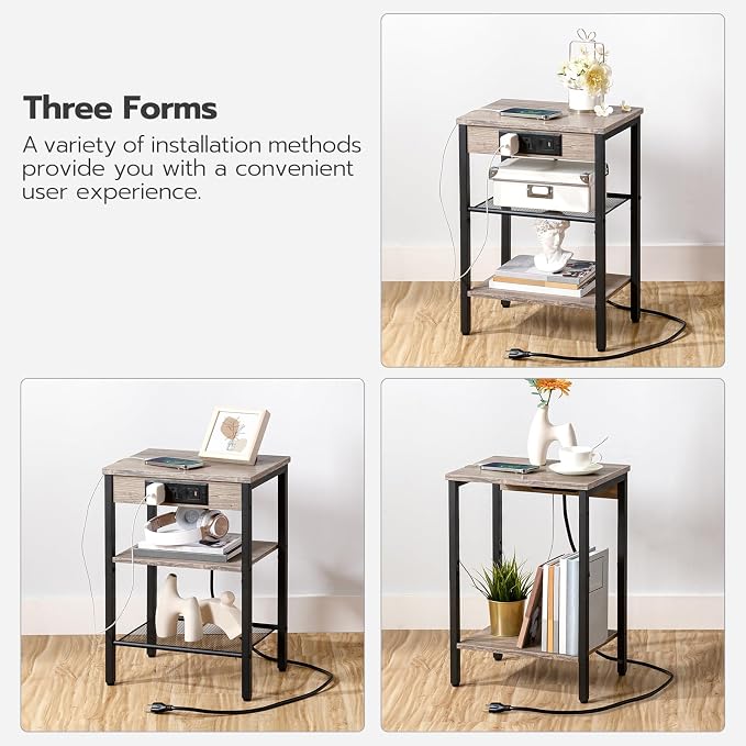 HOOBRO Side Tables Set of 2 - Image 6