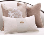 MICHAEL AMINI Camellia Field Asymmetrical Velvet Sofa in Porcini/Warm Pecan - Image 9