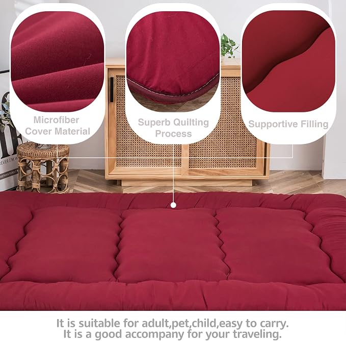 MAXYOYO Japanese Floor Mattress Futon Mattress Thicken Tatami Mat Sleeping Pad - Image 4