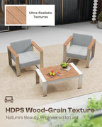 Outdoor Patio Furniture Set, 7 Seats Outdoor Patio Conversation Sets - Image 3