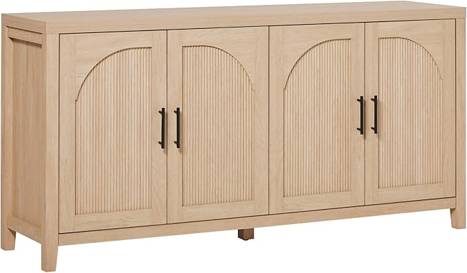 Walker Edison Sasha 4-Door Reeded Sideboard Buffet by WalkerEdison