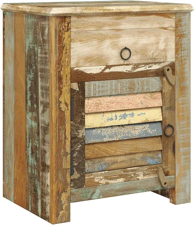 Gecheer Reclaimed Wood End Table - Image 6